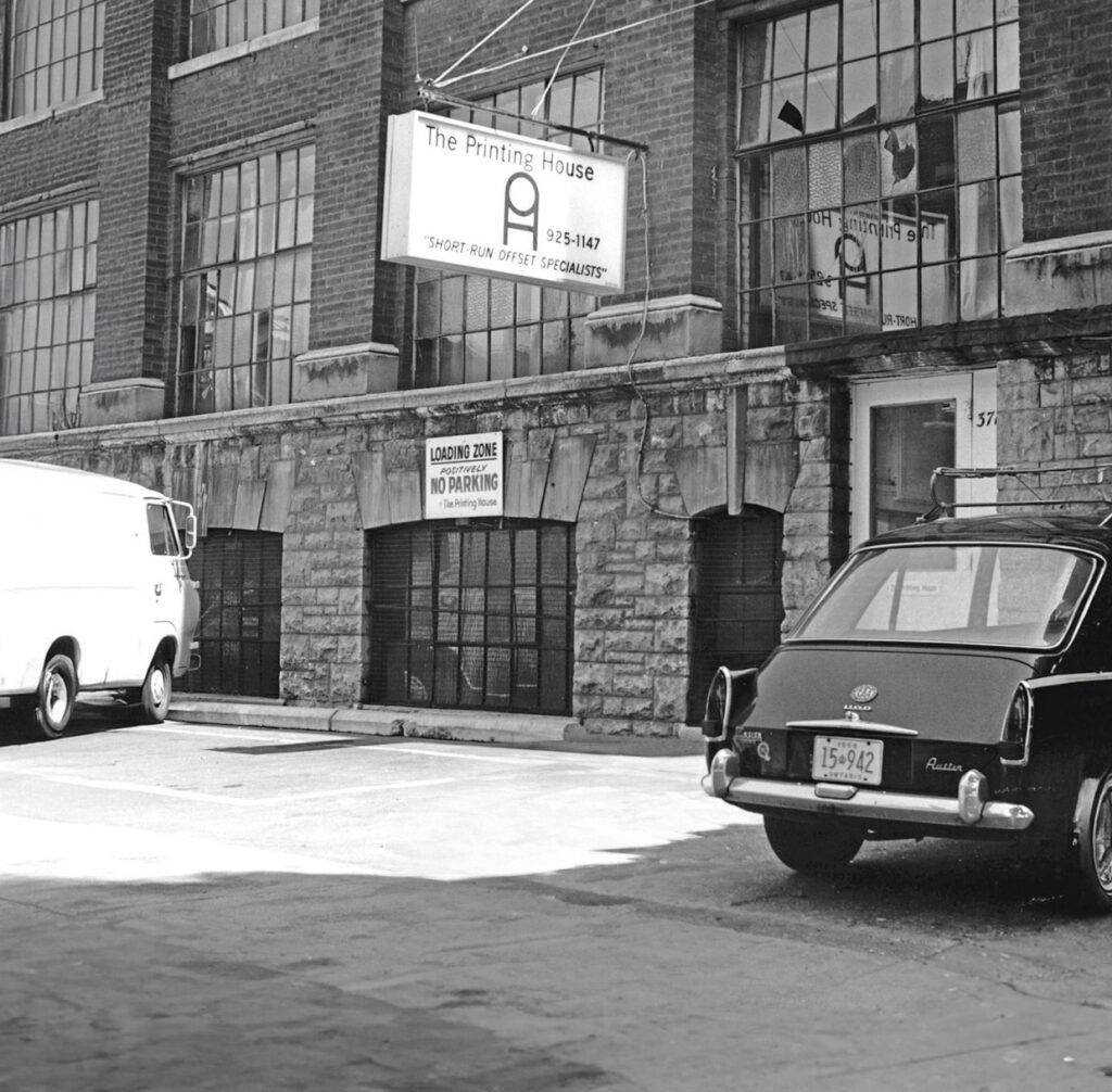 Image of The Printing House in 1961 in Downtown Toronto.